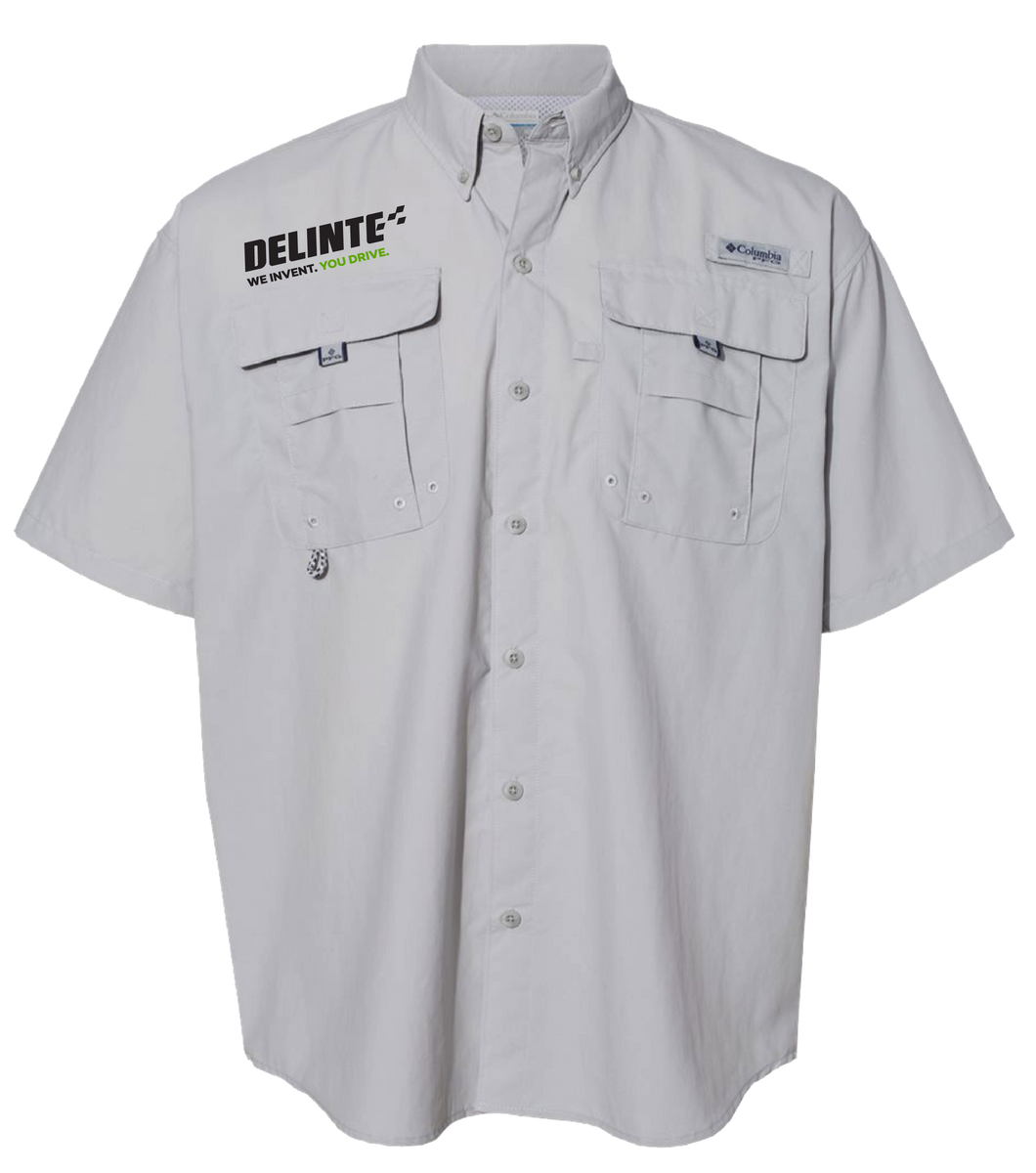 Columbia PFG Bahama II - Camisa de Manga Larga para Hombre, Carbon, M